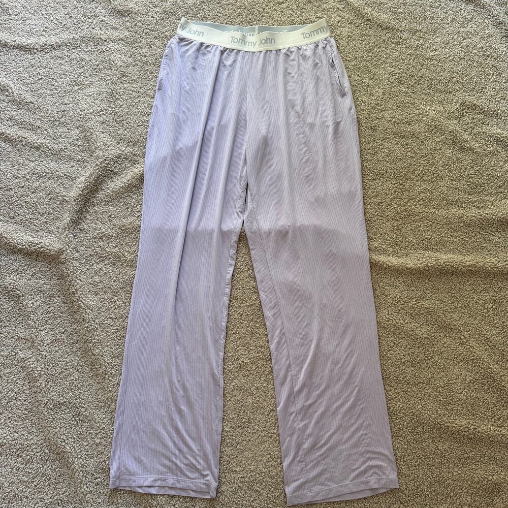 Tommy John Women's Second Skin Sleep Pant Lavender Purple Bottoms Size Large